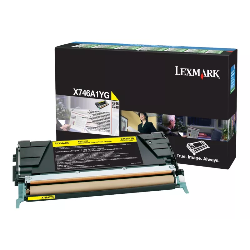 Lexmark Yellow Original Toner Cartridge LCCP, LRP