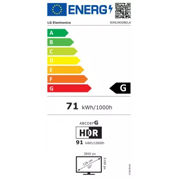 LG 50NU900B6LA 50 inch NanoCell LED 4K UHD Smart TV with α7 Gen3 AI Processor, webOS, Dolby Vision IQ, 120Hz, PVR