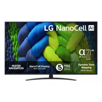 LG 65NANO82A6B 65-inch 4K NanoCell Smart TV with webOS, HDR10 Pro, α5 Gen5 AI Processor 4K