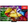 LG 86MRGB87B3B 86-inch 4K UHD Smart TV with Mini LED (Mini RGB) Technology, webOS 23, α7 AI Processor 4K Gen6, Black