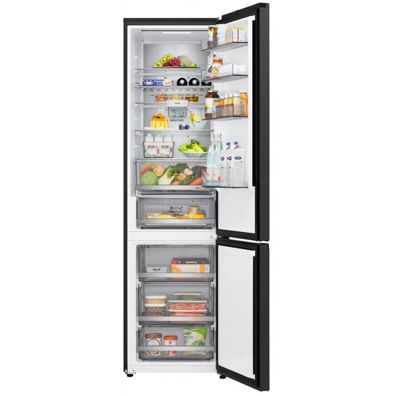 LG GBBS726BEV Freestanding Fridge-Freezer with Total No Frost, 384 L, Matte Black, Energy Class C, Inverter Linear Compressor, Wi-Fi