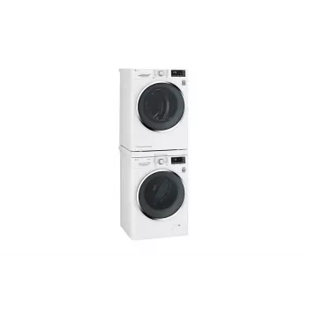 LG WashTower DSTWH.ABWQKEU - 20 kg Washer & 10 kg Heat Pump Dryer, White