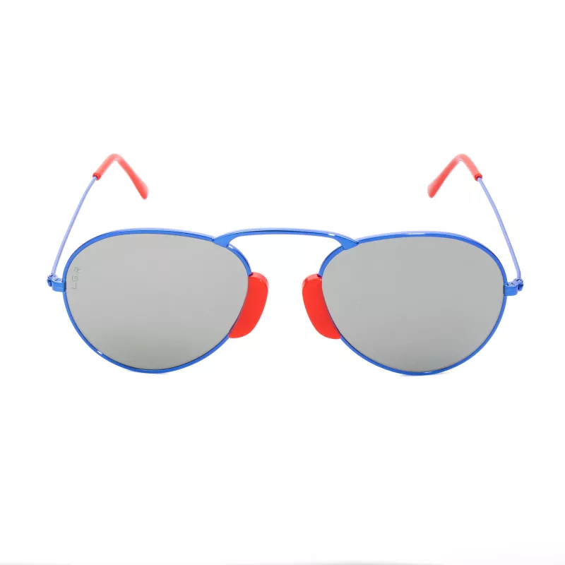 LGR AGADIR-BLUE08 Unisex Sunglasses Havana Frame Blue Lens 54/20/145 mm