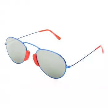 LGR AGADIR-BLUE08 Unisex Sunglasses Havana Frame Blue Lens 54/20/145 mm