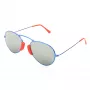 LGR AGADIR-BLUE08 Unisex Sunglasses Havana Frame Blue Lens 54/20/145 mm