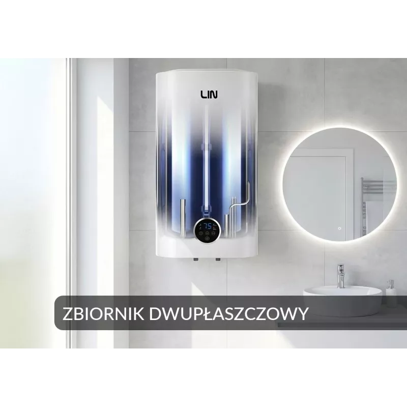 LI- Electric Water Heater LIN LIFVD1SMWH WI-FI 80L SMART White
