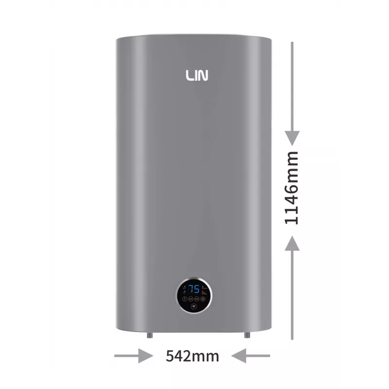 LI- LIN LIFVD1SMGY 100L UNIVERSAL Electric Water Heater, Grey, Wi-Fi