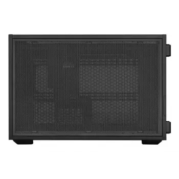 Lian Li DAN Cases B4 Wood Edition Mini Tower PC Case, Micro-ATX, Walnut Front Panel, Black