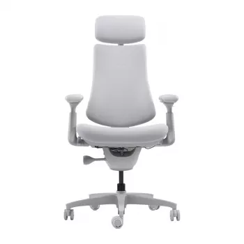 LiberNovo Omni Dynamic Ergonomic Office Chair, Grey, Mesh, 45 cm Seat Height, 3D Adjustable Armrests, 120 kg Capacity