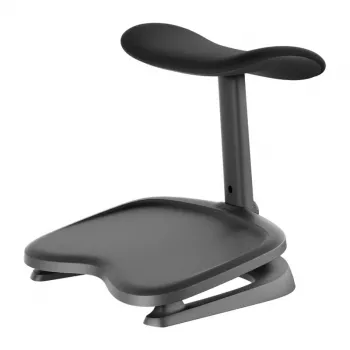 LiberNovo StepSync Ergonomic Footrest for Omni SE – Adjustable Height & Tilt, Non-Slip, Black