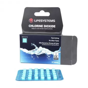 Lifesystems Chlorine Dioxide Water Purification Tablets 30 Pack