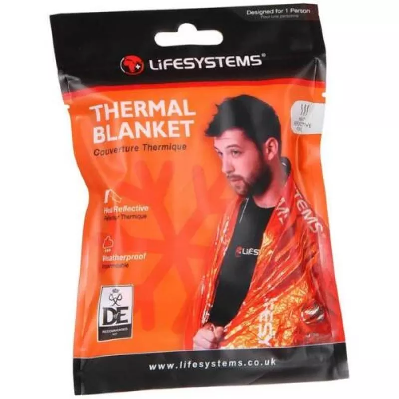 Lifesystems Emergency Thermal Blanket Orange 210 x 140 cm
