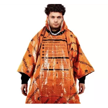 Lifesystems Heatshield Emergency Poncho – Silver, Waterproof & Windproof, 60g (Model 42180)