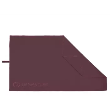 Lifeventure Trek Recycled Soft-Fibre Travel Towel, Blackcurrant, Large