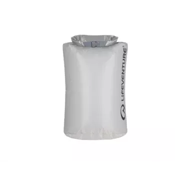 Lifeventure Ultralight DryBag 15L - Grey, IPX6 Waterproof, 50g