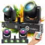 LIGHT4ME CLONE 2 3-in-1 Multieffect Lighting Fixture - Derby, Strobe, Laser with DMX and IR Remote