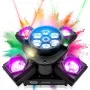 LIGHT4ME COSMOS BASIC Moving Multi-Effect Lighting Fixture with RGBW LED, Red/Green Lasers and Strobe