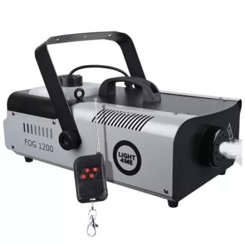 LIGHT4ME FOG 1200 Fog Smoke Generator with Remote Control, 1200W, 2.5L Tank, Black