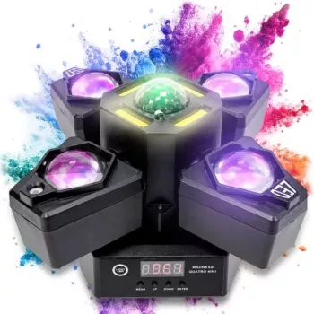 LIGHT4ME MADNESS QUATRO 4-in-1 Moving Head Multi-Effect Light
