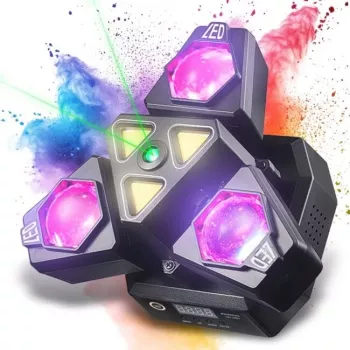 LIGHT4ME MADNESS TRI 3IN1 Moving Head Effect Light – Beam, Wash & Laser, 540° Pan/270° Tilt, RGBW, DMX