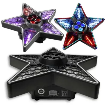 LIGHT4ME STARLIGHT Multi-Effect Lighting Fixture with Derby, Strobe, Laser and UV