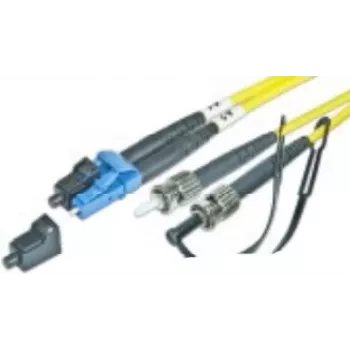 Lightwin 2m LC-ST Duplex OM3 Multimode Fiber Optic Patch Cable, LSZH, Black/Blue (LDP-50 LC-ST 2.0 OM3)