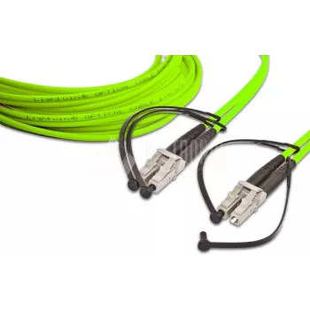 Lightwin LDP-50 LC-LC 5.0 OM5 Fiber Optic Patch Cable, 5m, Yellow, Duplex, 50/125µm, LSZH