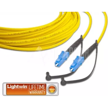 Lightwin LSP-09 LC-LC 20m OS1 Single-Mode Duplex Fiber Patch Cable, Yellow LSP-09 LC-LC 20.0