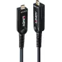 Lindy 100m Fibre Optic Hybrid Micro-HDMI 8K60 LSZH Cable with Detachable HDMI Connectors 38550