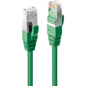 LINDY 2m CAT 6 S/FTP LSZH Gigabit Ethernet Patch Cable, RJ-45 to RJ-45, Green 45952