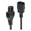 LINDY 5m C14 to C15 Power Cable – IEC C14 Male to IEC C15 Female, 250V 10A, Black