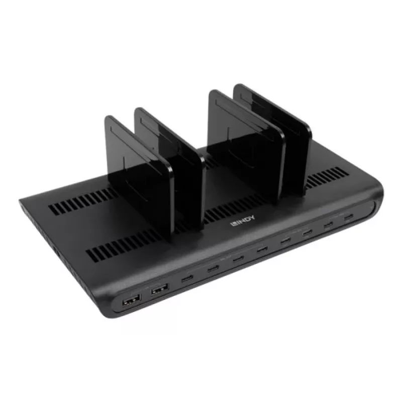 LINDY 73447 Charging Station Organizer Freestanding Plastic Berry