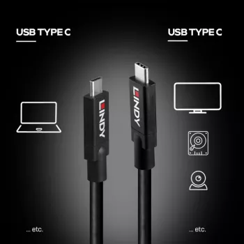 LINDY USB 3.0 Cable Type A to Type B, 0.5m, Anthracite, Triple Shielded