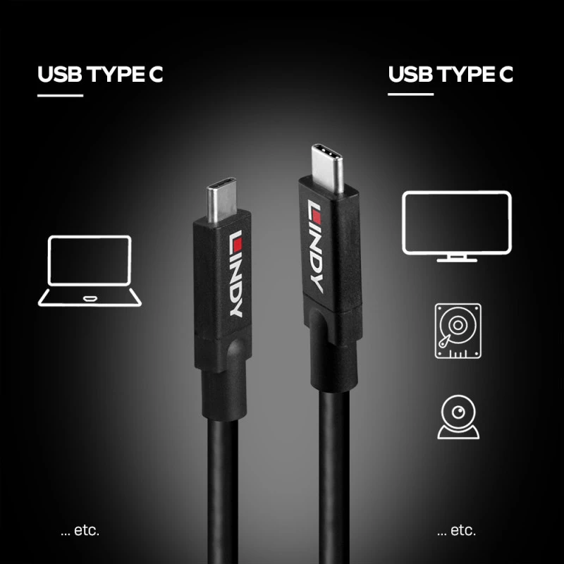 LINDY USB 3.0 Cable Type A to Type B, 0.5m, Anthracite, Triple Shielded