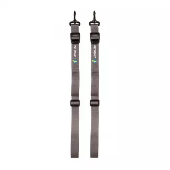 LittleLife Child Carrier Foot Stirrups - Adjustable Footrests for Child Carriers, Black/Grey (L10640)