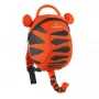 LittleLife Toddler Backpack Tiger - 2L, Adjustable Shoulder Straps, Safety Rein, Polyester