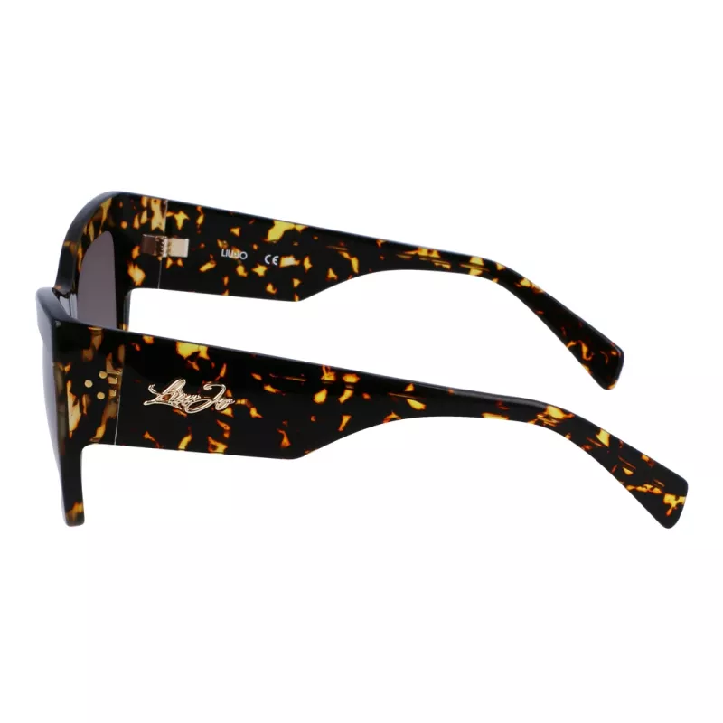 LIU JO LJ785S Women's Sunglasses Havana Acetate Square Frame Brown Gradient Lens 61mm