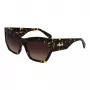 LIU JO LJ785S Women's Sunglasses Havana Acetate Square Frame Brown Gradient Lens 61mm