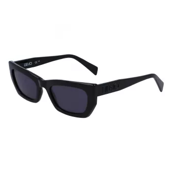 LIU JO LJ790S5221001 Women's Butterfly Sunglasses Black Grey Gradient 52mm