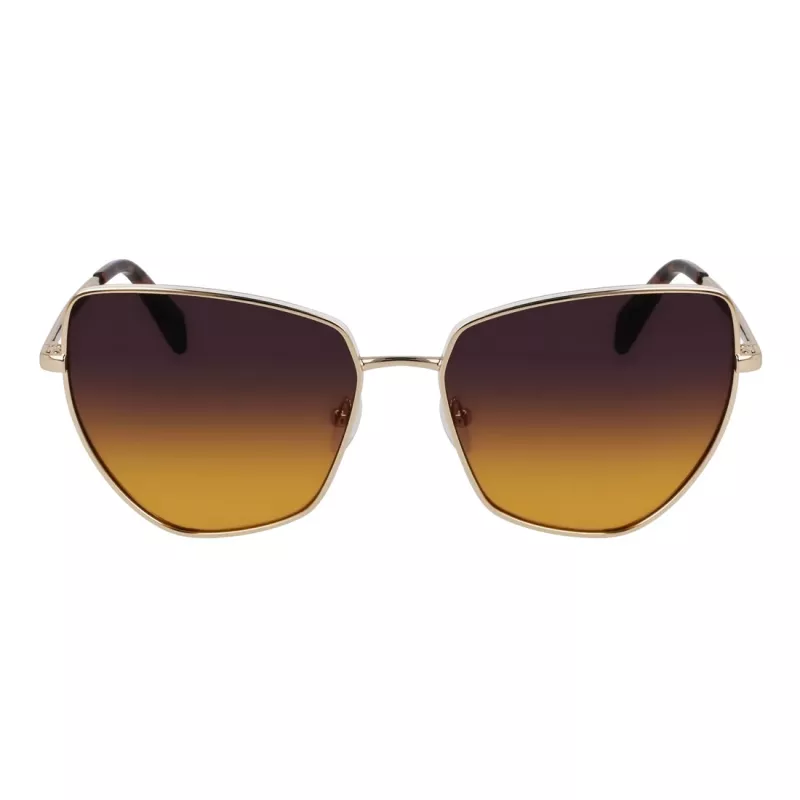 LIU JO Women's Butterfly Sunglasses LJ159S5816716 - Havana Brown Acetate Frame with Brown Gradient Polycarbonate Lenses, 58mm Lens Width, 100% UV400 Protection