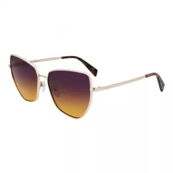 LIU JO Women's Butterfly Sunglasses LJ159S5816716 - Havana Brown Acetate Frame with Brown Gradient Polycarbonate Lenses, 58mm Lens Width, 100% UV400 Protection