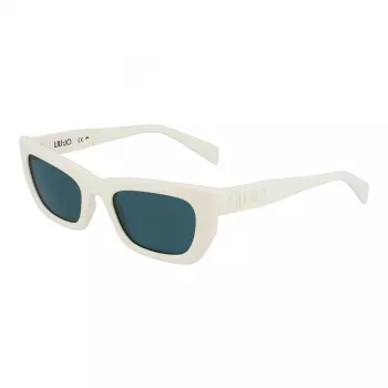 LIU JO Women's Cat Eye Sunglasses LJ790S 5221101 Black Acetate Grey Gradient Lens 52mm