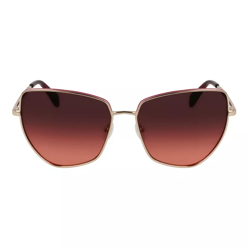 LIU JO Women's LJ159S5816770 Butterfly Cat Eye Sunglasses Havana Brown Gradient 58mm