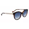 LIU JO Women's LJ765S-242 Butterfly/Cat-Eye Sunglasses Havana 54mm