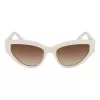 LIU JO Women's LJ800S Butterfly Cat Eye Sunglasses Havana Acetate Brown Gradient UV400