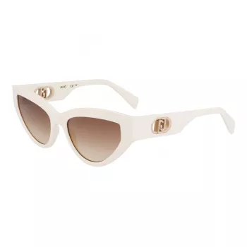 LIU JO Women's LJ800S Butterfly Cat Eye Sunglasses Havana Acetate Brown Gradient UV400