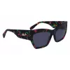 LIU JO Women's Square Acetate Sunglasses LJ785S6116304 Brown Havana Brown Gradient 61mm