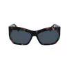 LIU JO Women's Square Acetate Sunglasses LJ785S6116304 Brown Havana Brown Gradient 61mm