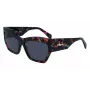 LIU JO Women's Square Acetate Sunglasses LJ785S6116304 Brown Havana Brown Gradient 61mm