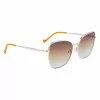 LIU JO Women's Sunglasses 46591-717 Havana Acetate Square Frame Brown Gradient Lens 55/17/140 mm
